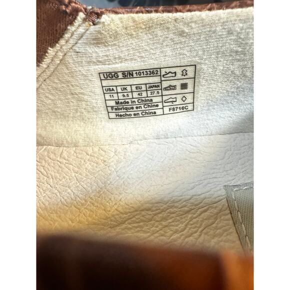 UGG Australia Hadria Croco Slip-On Shoes Brown, Women’s Size 11 - Picture 6 of 6